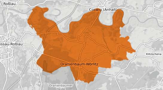 Mietspiegelkarte Oranienbaum-W&ouml;rlitz